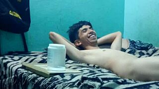 skinny guy gets intimate sensual MASSAGE turning into full pleasure ride