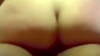 Hottie with Swollen Wet Pussy Rubs Clit While Riding Huge Interracial Cock