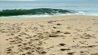 luna vitali the naughty newbie bbc bareback creampie on deserted beach