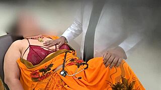 doctor starts checking patient but ends up too tempted to resist?