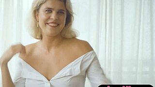 Petite Aussie MILF Strips Ripped Clothes Off Round Tits Bubble Butt