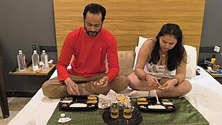 stepdaughter sneaks big dick suck and monster cock ride with stepdad behind everyone's back