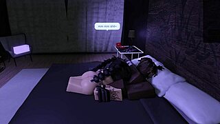 Roblox Goth Slut Bent Over for BBC Deepthroat and Rough Assfucking