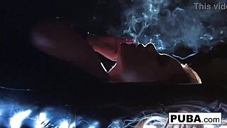 shyla stylez lights up sexy smoking fetish with big tits and pussy tease 🔥💨