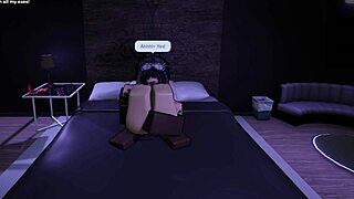 Roblox Goth Slut Bent Over for BBC Deepthroat and Rough Assfucking