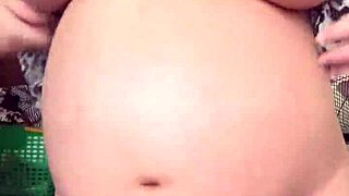 pregnant maid flashes big boobs hairy pussy on cam