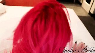 oh man taylor nicole spreads wide for close up messy creampie in her wet tattooed pussy