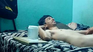 skinny guy gets intimate sensual MASSAGE turning into full pleasure ride