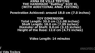 hey anna de ville tries that huge balldog xl toy plus fisting