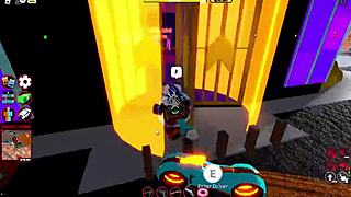 milf cop gives tittyfuck blowjob in roblox jailbreak