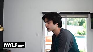 stepson and best friend doggystyle petite stepmom katrina colt in ffm threesome