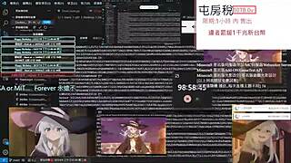 girl feels bored playing pc alone in room