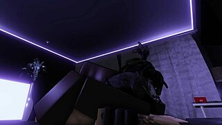 Roblox Goth Slut Bent Over for BBC Deepthroat and Rough Assfucking