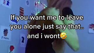 thotty teen 18+ drops her first wild tongue fetish compilation