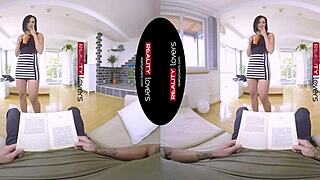 wifey craves my cock so bad in vr cowgirl and missionary rides