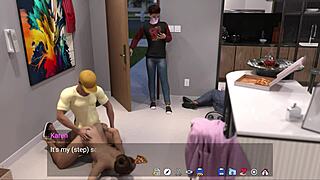 Corlan Plays Karen in Wild Group Cock Play