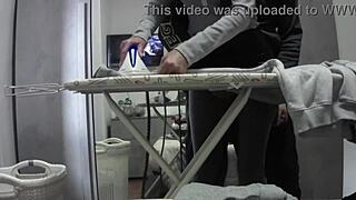 Desperate Housewife Orgasm in Miniskirt Pantyhose at Home