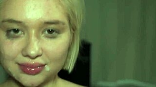 whoa busty blonde's tight holes wrecked by that massive coke can cock rough!