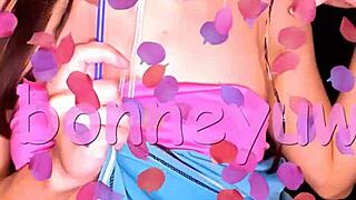 Bonneyuwu flaunts 10 cute pigtail pics and steamy pink video