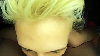 damn this short hair blonde milf sucks my cock so good like total whore where she get those skills