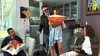 I can't believe how this free use milf grabs my cock during wanks-giving group fun, it's insane!