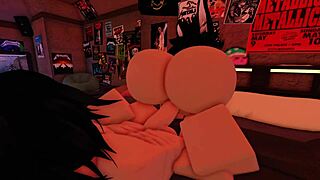 teaching her tight ass to take that big white cock