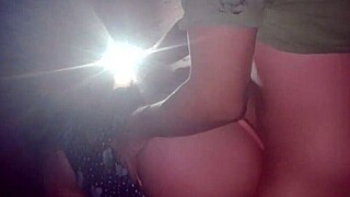 two angles catch short dress lift and standing tease