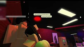 Roblox Whore Bends for Cute Friend's Rough Ass Pounding