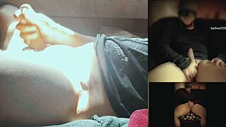 oh fuck! bad wolf28's bdsm slave flashes and masturbates