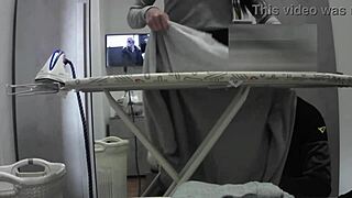 Desperate Housewife Orgasm in Miniskirt Pantyhose at Home