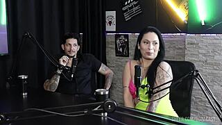 Check out Joice Muller's see-through red sheer compilation action.