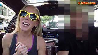 blonde bimbo get's banged so nasty by pawn dude in group pov... damn!