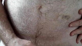 Rustyas1's Happy Hairy Big Belly Solo Masturbation Session