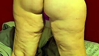 pregnant wife soaks panties ready to strip thong off wet