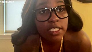 Ebony Hazelnutxxx Lights Up In Bikini With Face Everywhere On Display