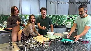 I can't believe how this free use milf grabs my cock during wanks-giving group fun, it's insane!