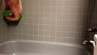 steamy shower vibes with ass-teasing toy play