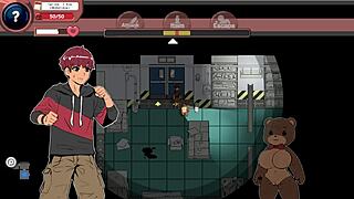 Milf with monster cock milks big tits in spooky toy masturbation game