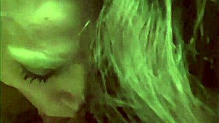 Young babe kneels deepthroating cock before swallowing massive cumshot load