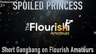 Tattooed ebony princess takes double cumshot facial in outdoor gangbang