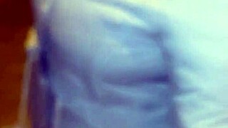 hey check this mature flashing red thong through see-through leggings on street