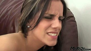 slim amateur daddy's girl slurps sloppy deepthroat then takes rough cum blast on face for mofozocom