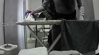 Desperate Housewife Orgasm in Miniskirt Pantyhose at Home