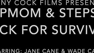 Stepmom Jane Cane Fucks Stepson for Survival on Shiny Cock Films
