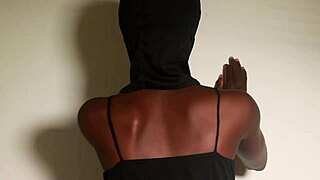 curvy ebony screams rubbing her juicy pink panty pussy