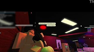 Roblox Whore Bends for Cute Friend's Rough Ass Pounding