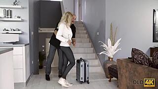 Old Man Over Fifty Feels Youthful Thrill Banging Twenty Two Girlfriend Cowgirl Style