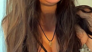 Milf Pornstar Licks Her Own Glossy Nipples Teasingly