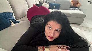 Latina Milf Farts with Wild Expressions and Full Effort!