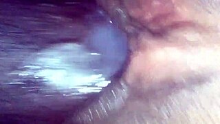 Watch that close up black dick drilling deep into pretty tight pussy non stop